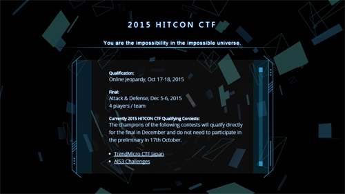  Ŀ ȸ 2015 HITCON CTF,  10 븸 ...