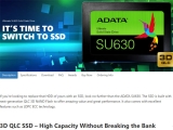 3D QLC  SSD 뿭 շ, ADATA Ultimate SU630 ...
