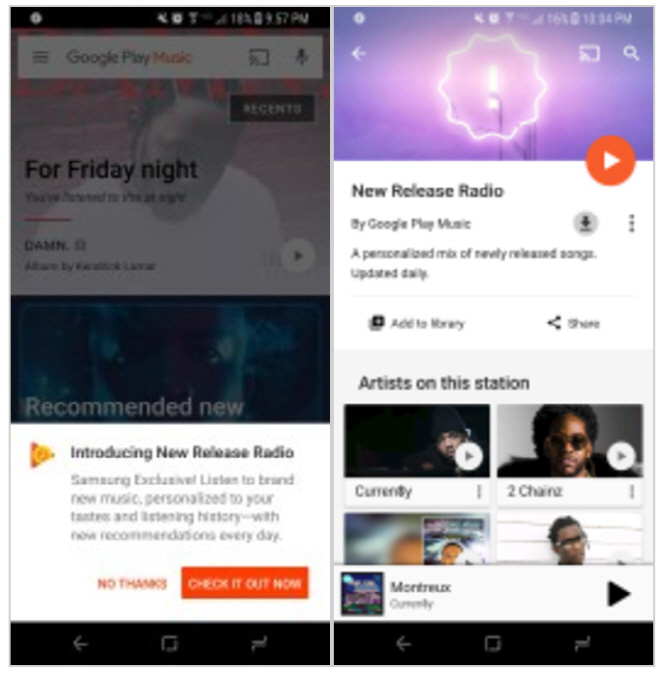  ÷ , S8  'New Release Radio' ...